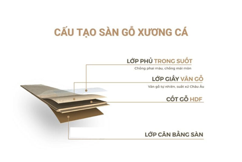 Cấu tạo của sàn gỗ xương cá Avenger