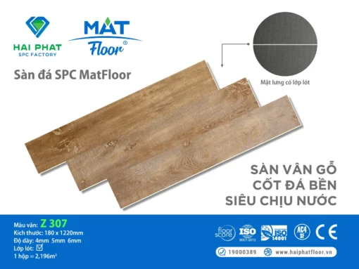 Sàn Nhựa Hèm Khóa Matfloor 6mm