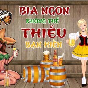 Tranh Dán Tường Quán Bia